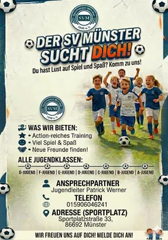 Werde Mitglied beim SV Münster - Jugend